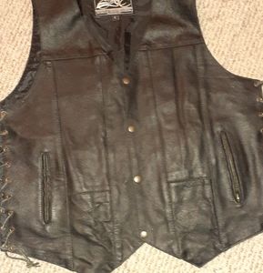 Leather vest